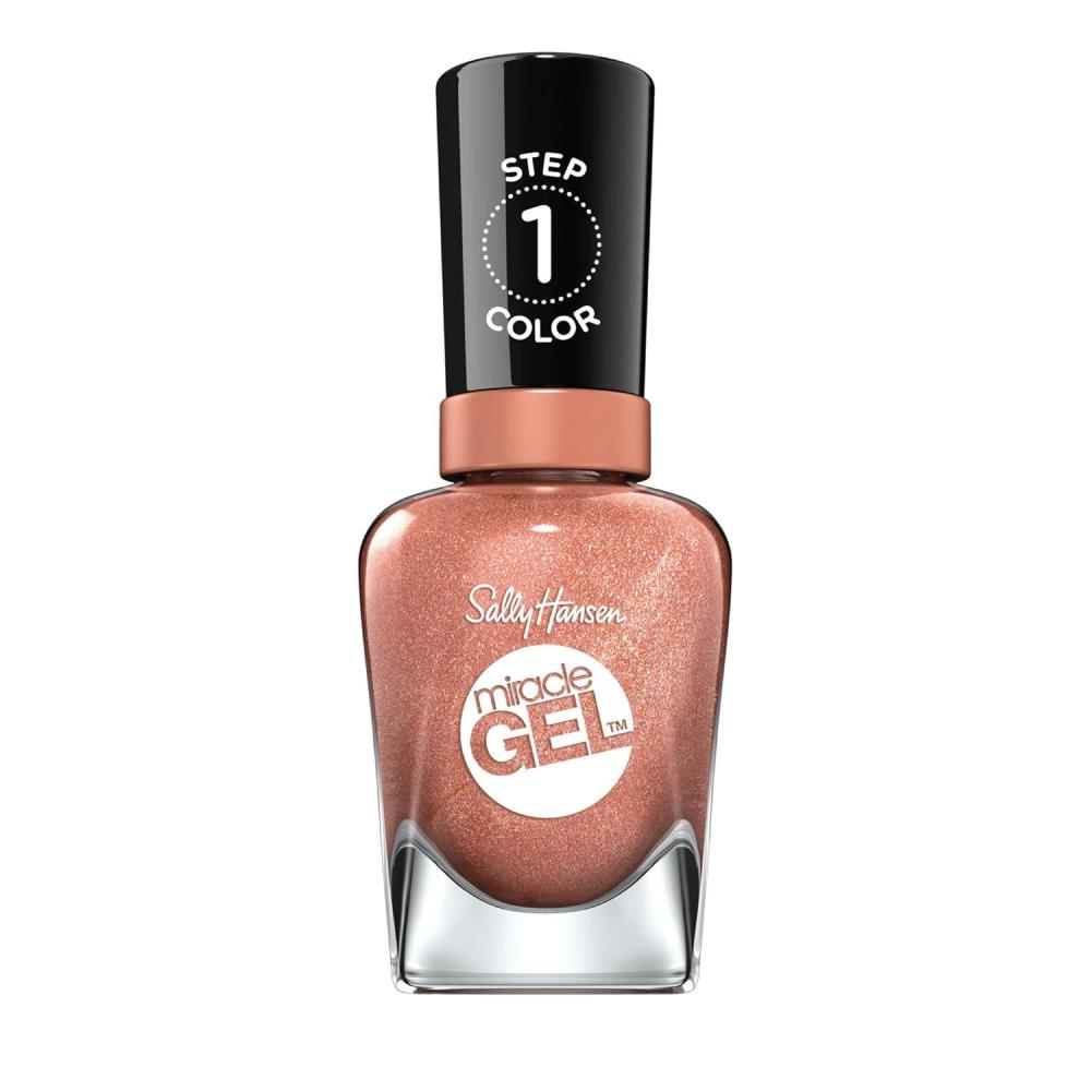 imageSally Hansen Miracle Gel TerraCoppa Long Lasting GelLike Formula No UV Lamp Needed Orange Nail Polish
