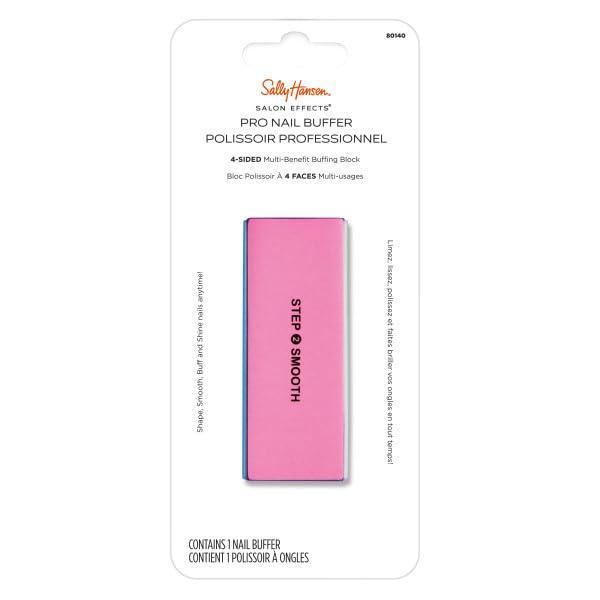 imageSally Hansen Beauty Tools Salon Effects Pro Nail Buffer  4Way Professional Nail Buffer Block  Smooths Shapes and Adds Natural Shine  Gently Preps Nails for Polish  SalonQuality Finish