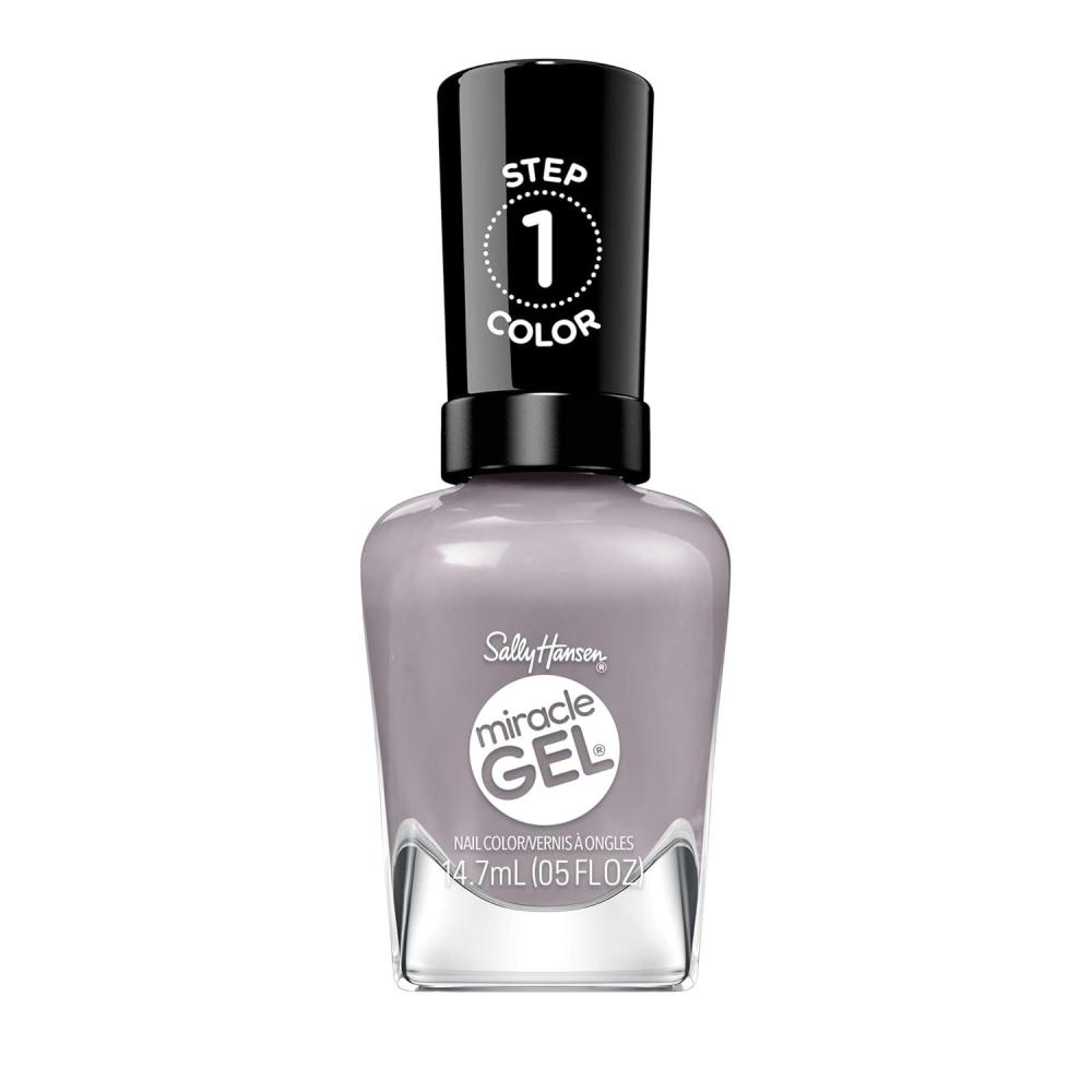 imageSally Hansen Miracle Gel Supercharged Pinks Nail Polish  Salon Quality GelLike Formula TwoStep System No UV Light Needed Long Lasting  580 Unstoppurple  Purple Crme Nail Color800 Foget Me Not