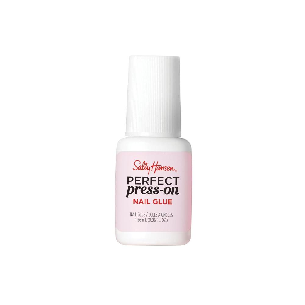 imageSally Hansen Perfect BrushOn Nail Glue  LongLasting Hold Precision Brush Vitamin E amp B5 Formula  Gentle amp NonDamaging for Natural Nails  TravelFriendly Bottle025 Fl Oz Pack of 1