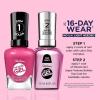 Sally Hansen Miracle Gel Supercharged Pinks Nail Polish | Salon Quality Gel-Like Formula, Two-Step System, No UV Light Needed, Long Lasting | 580 Unstop-purple | Purple Crème Nail Color(350 Work Hard  Play Pink)