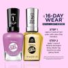 Sally Hansen Miracle Gel Supercharged Pinks Nail Polish | Salon Quality Gel-Like Formula, Two-Step System, No UV Light Needed, Long Lasting | 580 Unstop-purple | Purple Crème Nail Color(580 Unstop-purple)