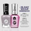 Sally Hansen Miracle Gel Supercharged Pinks Nail Polish | Salon Quality Gel-Like Formula, Two-Step System, No UV Light Needed, Long Lasting | 580 Unstop-purple | Purple Crème Nail Color(800 Fog-et Me Not)