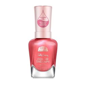 Sally Hansen Color Therapy Scented Nail Polish | Biotin, Argan Oil, Long Lasting, Healthy Nails, Nail Strengthener, Opaque | 383 Air of Calm, Lavender Bliss | Light Purple Nail Color(252 Morning Blossom (petal essence))