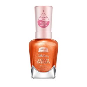 Sally Hansen Color Therapy Scented Nail Polish | Biotin, Argan Oil, Long Lasting, Healthy Nails, Nail Strengthener, Opaque | 383 Air of Calm, Lavender Bliss | Light Purple Nail Color(293 Zest Intentions (citrus spritz))