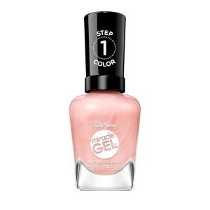 Sally Hansen Miracle Gel Supercharged Pinks Nail Polish | Salon Quality Gel-Like Formula, Two-Step System, No UV Light Needed, Long Lasting | 580 Unstop-purple | Purple Crème Nail Color(315 Tough Love)