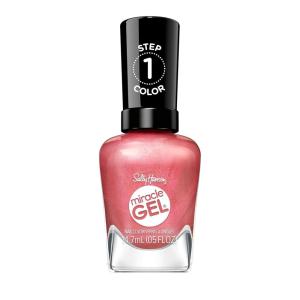 Sally Hansen Miracle Gel Supercharged Pinks Nail Polish | Salon Quality Gel-Like Formula, Two-Step System, No UV Light Needed, Long Lasting | 580 Unstop-purple | Purple Crème Nail Color(254 Go Hard or Glow Home)
