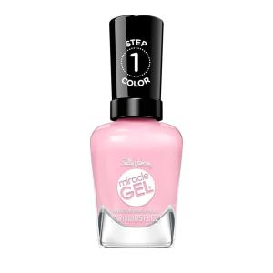 Sally Hansen Miracle Gel Supercharged Pinks Nail Polish | Salon Quality Gel-Like Formula, Two-Step System, No UV Light Needed, Long Lasting | 580 Unstop-purple | Purple Crème Nail Color(344 Blush Crush)