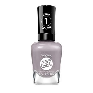 Sally Hansen Miracle Gel Supercharged Pinks Nail Polish | Salon Quality Gel-Like Formula, Two-Step System, No UV Light Needed, Long Lasting | 580 Unstop-purple | Purple Crème Nail Color(800 Fog-et Me Not)