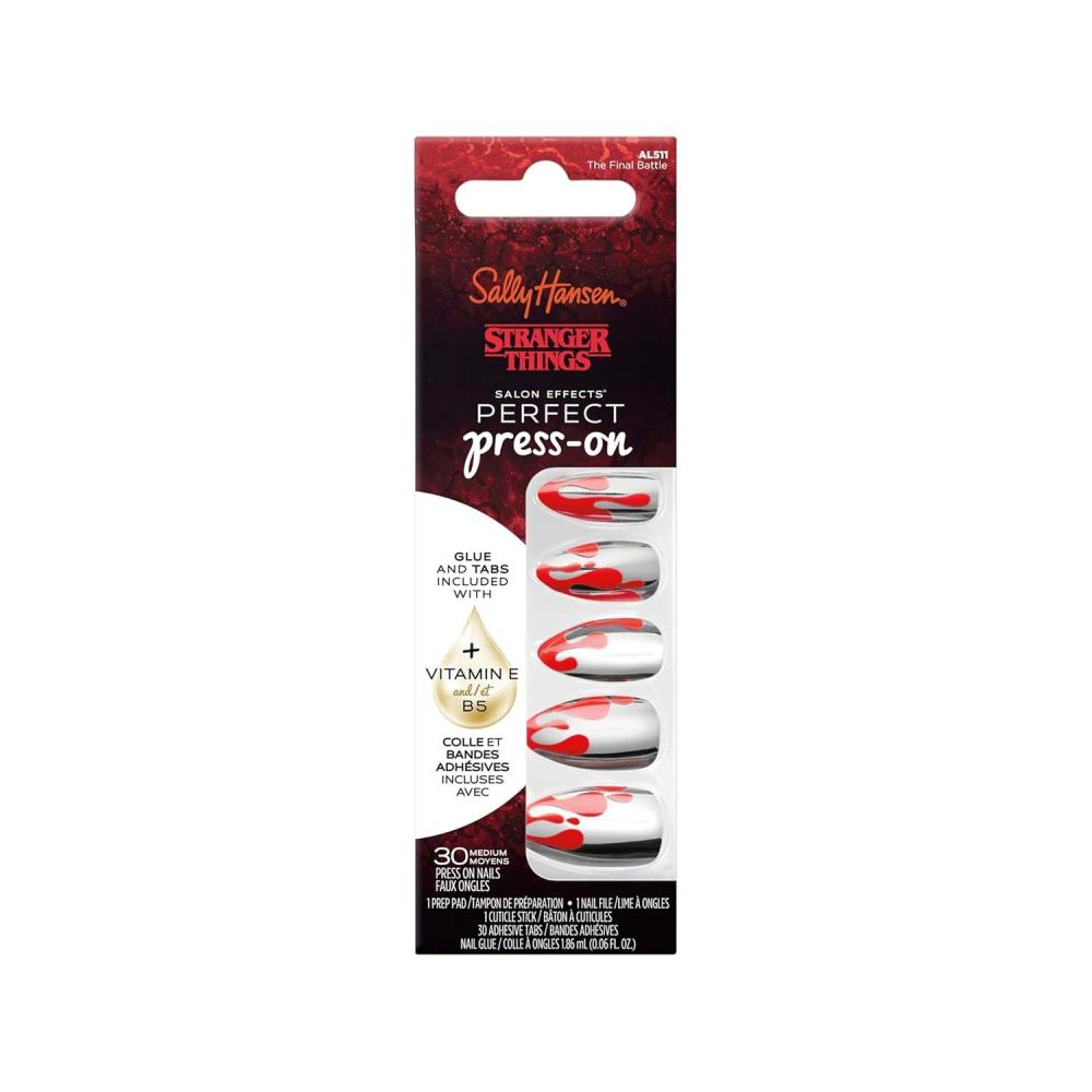 imageSally Hansen Salon Effects Perfect PressOn ShortEase Nails  Oval Shape  Easy to Apply NonDamaging Natural Look Vitamin E amp B5  30 Nails Nail Glue Adhesive Tabs File Short QueenAlmond Nails  The Final Battle