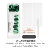 Sally Hansen Salon Effects Perfect Press-On Short’Ease Nails | Oval Shape | Easy to Apply, Non-Damaging, Natural Look Vitamin E & B5 | 30 Nails, Nail Glue, Adhesive Tabs, File| Short Queen(Square-Oval Nails – Rocket Fuel)