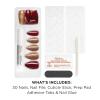 Sally Hansen Salon Effects Perfect Press-On Short’Ease Nails | Oval Shape | Easy to Apply, Non-Damaging, Natural Look Vitamin E & B5 | 30 Nails, Nail Glue, Adhesive Tabs, File| Short Queen(Almond Nails – Cinna-Snap)