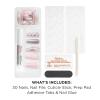 Sally Hansen Salon Effects Perfect Press-On Short’Ease Nails | Oval Shape | Easy to Apply, Non-Damaging, Natural Look Vitamin E & B5 | 30 Nails, Nail Glue, Adhesive Tabs, File| Short Queen(Coffin Nails – Love at Frost Sight)