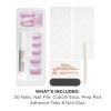 Sally Hansen Salon Effects Perfect Press-On Short’Ease Nails | Oval Shape | Easy to Apply, Non-Damaging, Natural Look Vitamin E & B5 | 30 Nails, Nail Glue, Adhesive Tabs, File| Short Queen(Sq-oval Nails – Affairy To Remember)