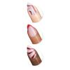Sally Hansen Salon Effects Perfect Press-On Short’Ease Nails | Oval Shape | Easy to Apply, Non-Damaging, Natural Look Vitamin E & B5 | 30 Nails, Nail Glue, Adhesive Tabs, File| Short Queen(Almond Nails – Candy Cane Lane)