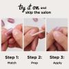 Sally Hansen Salon Effects Perfect Press-On Short’Ease Nails | Oval Shape | Easy to Apply, Non-Damaging, Natural Look Vitamin E & B5 | 30 Nails, Nail Glue, Adhesive Tabs, File| Short Queen(Coffin Nails – On Point)