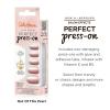 Sally Hansen Salon Effects Perfect Press-On Short’Ease Nails | Oval Shape | Easy to Apply, Non-Damaging, Natural Look Vitamin E & B5 | 30 Nails, Nail Glue, Adhesive Tabs, File| Short Queen(Oval Nails – Out Of This Pearl)