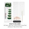 Sally Hansen Salon Effects Perfect Press-On Short’Ease Nails | Oval Shape | Easy to Apply, Non-Damaging, Natural Look Vitamin E & B5 | 30 Nails, Nail Glue, Adhesive Tabs, File| Short Queen(Oval Nails – Feeling Pine)