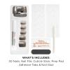 Sally Hansen Salon Effects Perfect Press-On Short’Ease Nails | Oval Shape | Easy to Apply, Non-Damaging, Natural Look Vitamin E & B5 | 30 Nails, Nail Glue, Adhesive Tabs, File| Short Queen(Square Nails – Light Years)