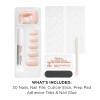 Sally Hansen Salon Effects Perfect Press-On Short’Ease Nails | Oval Shape | Easy to Apply, Non-Damaging, Natural Look Vitamin E & B5 | 30 Nails, Nail Glue, Adhesive Tabs, File| Short Queen(Oval Nails – Ombre-Lievable)