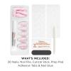 Sally Hansen Salon Effects Perfect Press-On Short’Ease Nails | Oval Shape | Easy to Apply, Non-Damaging, Natural Look Vitamin E & B5 | 30 Nails, Nail Glue, Adhesive Tabs, File| Short Queen(Almond Nails – She’s Shifty)