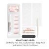 Sally Hansen Salon Effects Perfect Press-On Short’Ease Nails | Oval Shape | Easy to Apply, Non-Damaging, Natural Look Vitamin E & B5 | 30 Nails, Nail Glue, Adhesive Tabs, File| Short Queen(Short’Ease – Petite Pearlflection)