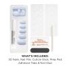 Sally Hansen Salon Effects Perfect Press-On Short’Ease Nails | Oval Shape | Easy to Apply, Non-Damaging, Natural Look Vitamin E & B5 | 30 Nails, Nail Glue, Adhesive Tabs, File| Short Queen(Oval Nails – O-zone You Didn’t)