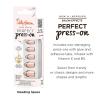 Sally Hansen Salon Effects Perfect Press-On Short’Ease Nails | Oval Shape | Easy to Apply, Non-Damaging, Natural Look Vitamin E & B5 | 30 Nails, Nail Glue, Adhesive Tabs, File| Short Queen(Almond Nails – Needing Space)