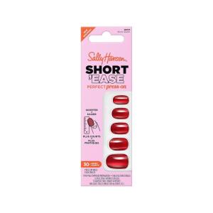 Sally Hansen Salon Effects Perfect Press-On Short’Ease Nails | Oval Shape | Easy to Apply, Non-Damaging, Natural Look Vitamin E & B5 | 30 Nails, Nail Glue, Adhesive Tabs, File| Short Queen(Short’Ease – Short Queen)