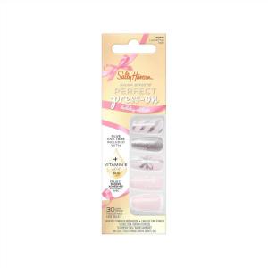 Sally Hansen Salon Effects Perfect Press-On Short’Ease Nails | Oval Shape | Easy to Apply, Non-Damaging, Natural Look Vitamin E & B5 | 30 Nails, Nail Glue, Adhesive Tabs, File| Short Queen(Coffin Nails – Love at Frost Sight)