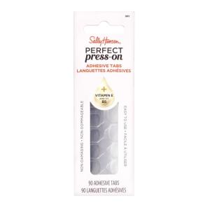 Sally Hansen Salon Effects Perfect Press-On Short’Ease Nails | Oval Shape | Easy to Apply, Non-Damaging, Natural Look Vitamin E & B5 | 30 Nails, Nail Glue, Adhesive Tabs, File| Short Queen(Adhesive Tabs)