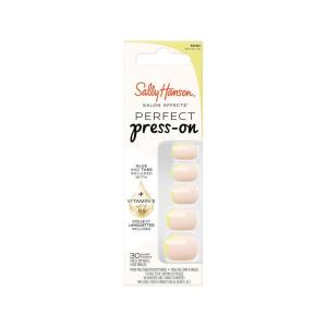 Sally Hansen Salon Effects Perfect Press-On Short’Ease Nails | Oval Shape | Easy to Apply, Non-Damaging, Natural Look Vitamin E & B5 | 30 Nails, Nail Glue, Adhesive Tabs, File| Short Queen(Sq-oval Nails – Serves Up)