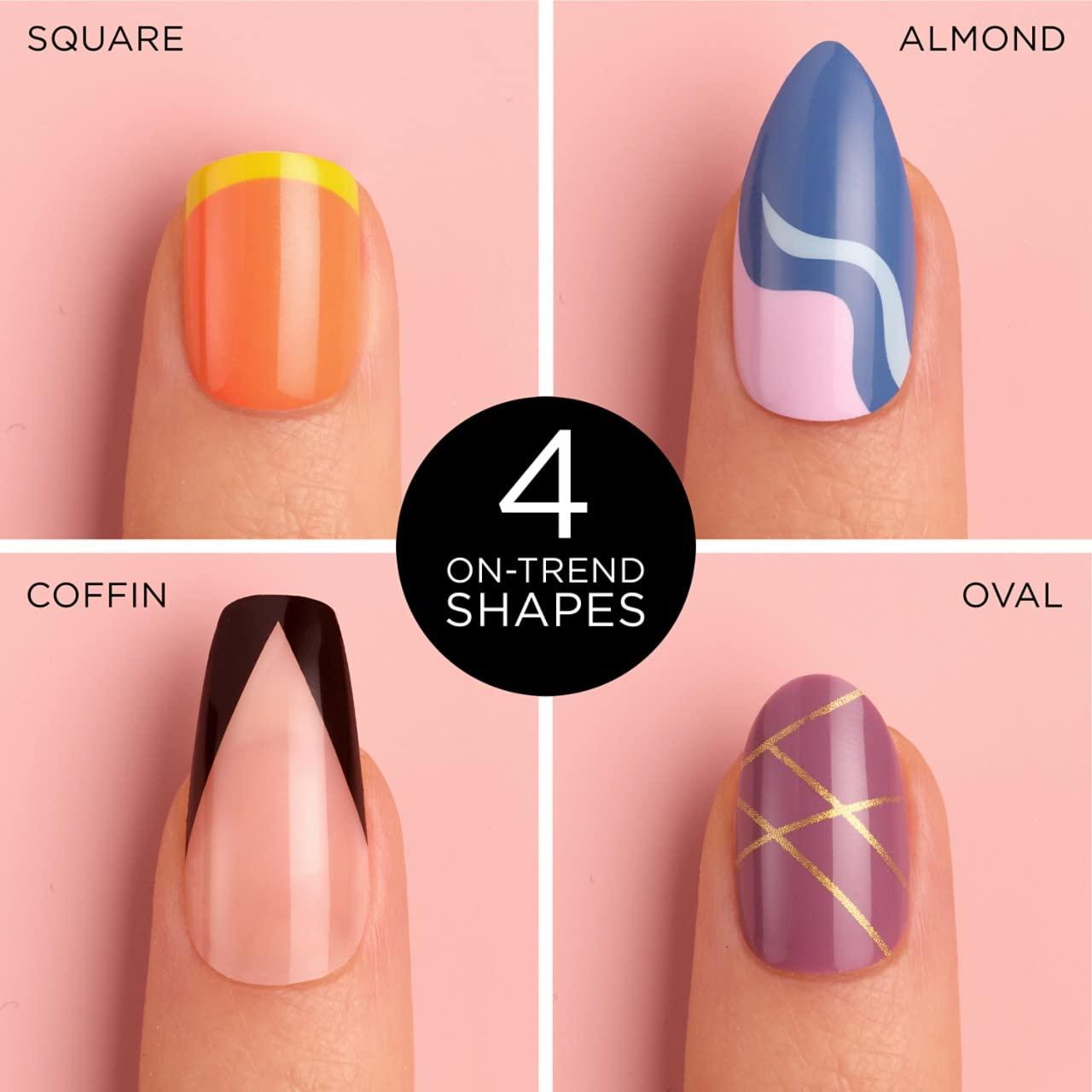 imageSally Hansen Salon Effects Perfect Manicure Beet Pray Love Press On Nails Oval Shaped NonDamaging Adhesive Tabs File and Alcohol Pad IncludedBeet Pray Love