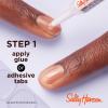 Sally Hansen Salon Effects® Perfect Manicure, Onyx-pected, Press On Nails, Coffin Shaped, Non-Damaging Adhesive Tabs, File, and Alcohol Pad Included(What A Star)