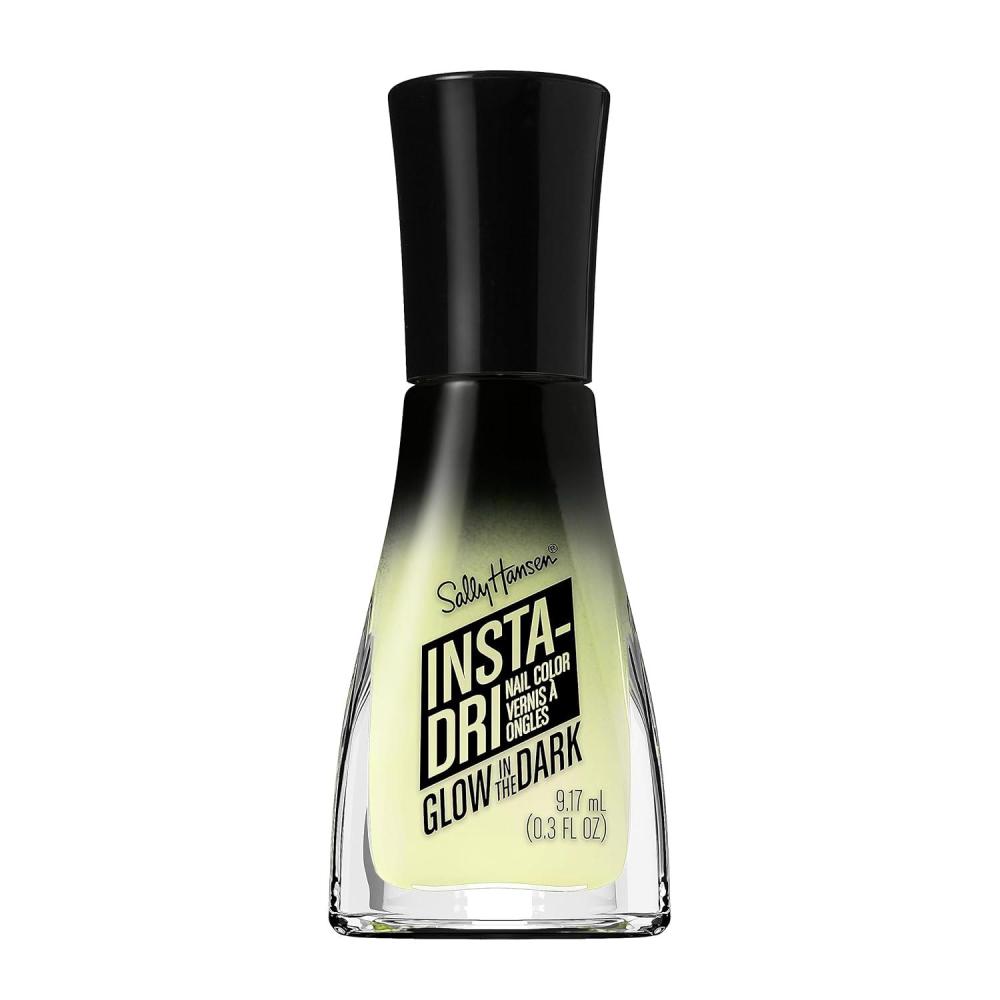 imageSally Hansen InstaDri Glossea Quick Dry Long Lasting Semi Opaque Glow in the Dark Blue Nail Polish