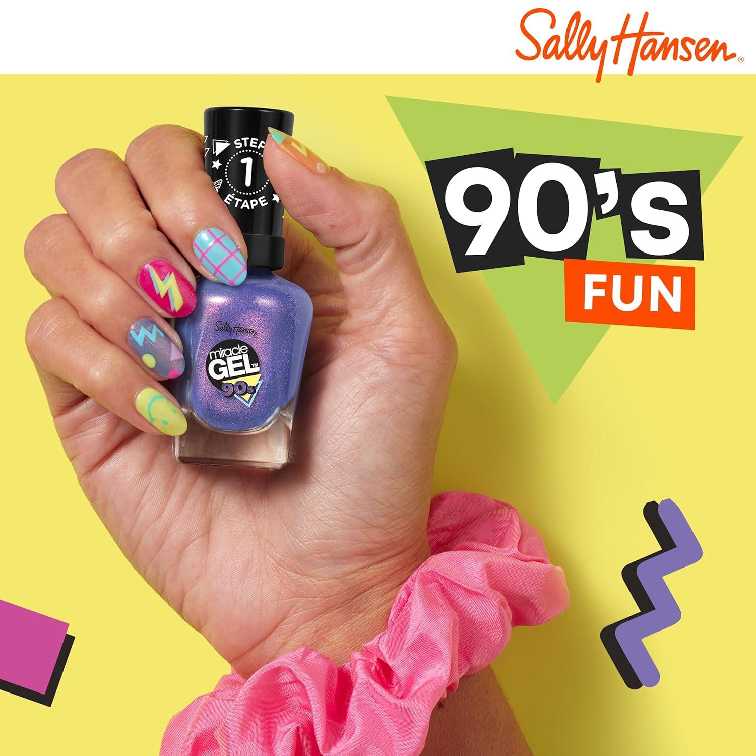 imageSally Hansen Miracle Gel Hue Had to Be There Nostalchick Long Lasting GelLike Formula No UV Lamp Needed Pink Nail Polish