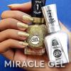 Sally Hansen Miracle Gel Nail Polish, Shade Onyx-pected #849 with Shiny Top Coat and Matte Top Coat Trio
