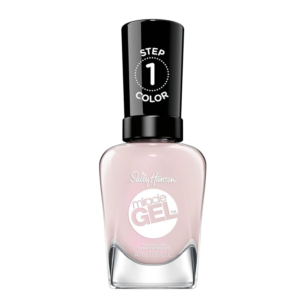 imageSally Hansen Miracle Gel Travel Seekers First Glass Long Lasting GelLike Formula No UV Lamp Needed Pink Nail Polish Pack of 72
