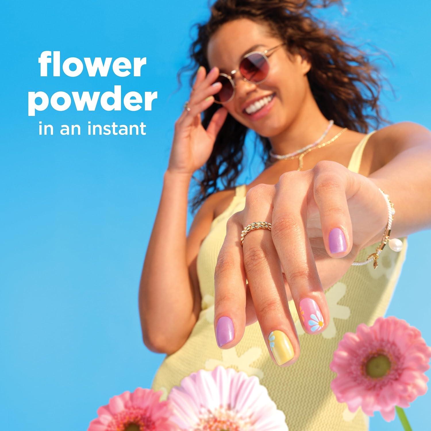 imageSally Hansen InstaDri Flower Powder On Your Marigold Nail Polish Dries in 60 Seconds One Coat SatinMatte Finish