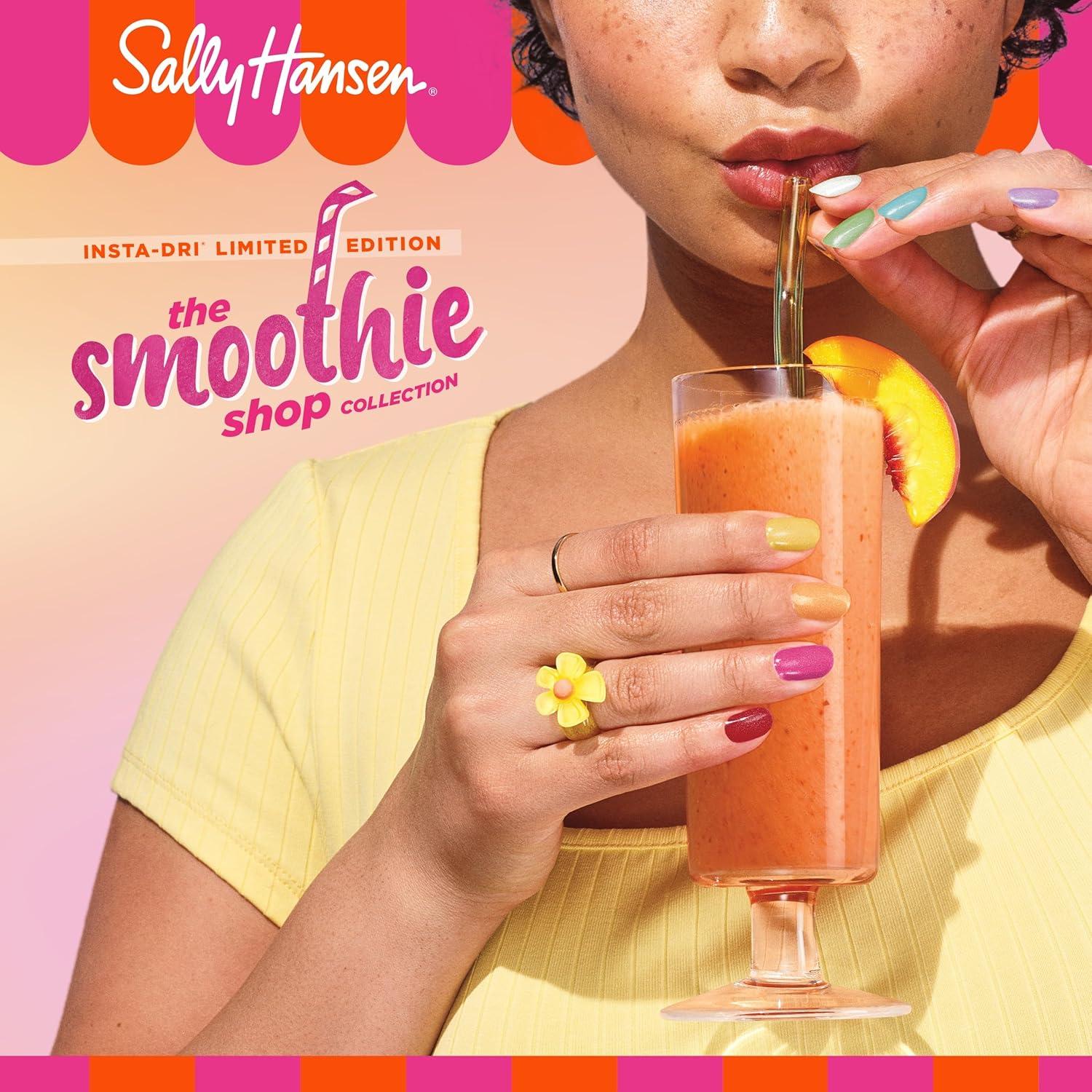 imageSally Hansen InstaDri the Smoothie Shop Collection Ubelicious Nail Polish SatinMatte Finish QuickDry Nail Polish OneCoat Application 031oz