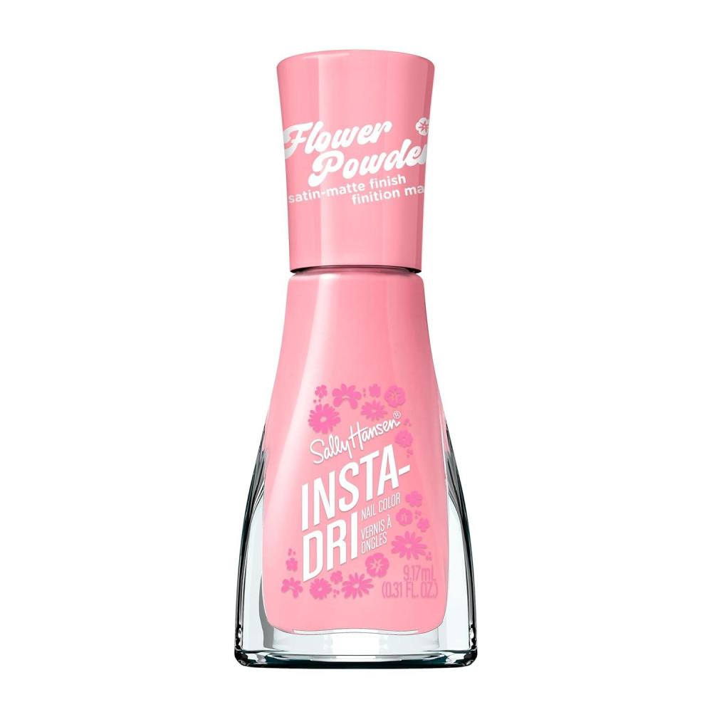 imageSally Hansen InstaDri Flower Powder BlinkandBlossom Nail Polish  Dries in 60 Seconds  One Coat  SatinMatte Finish