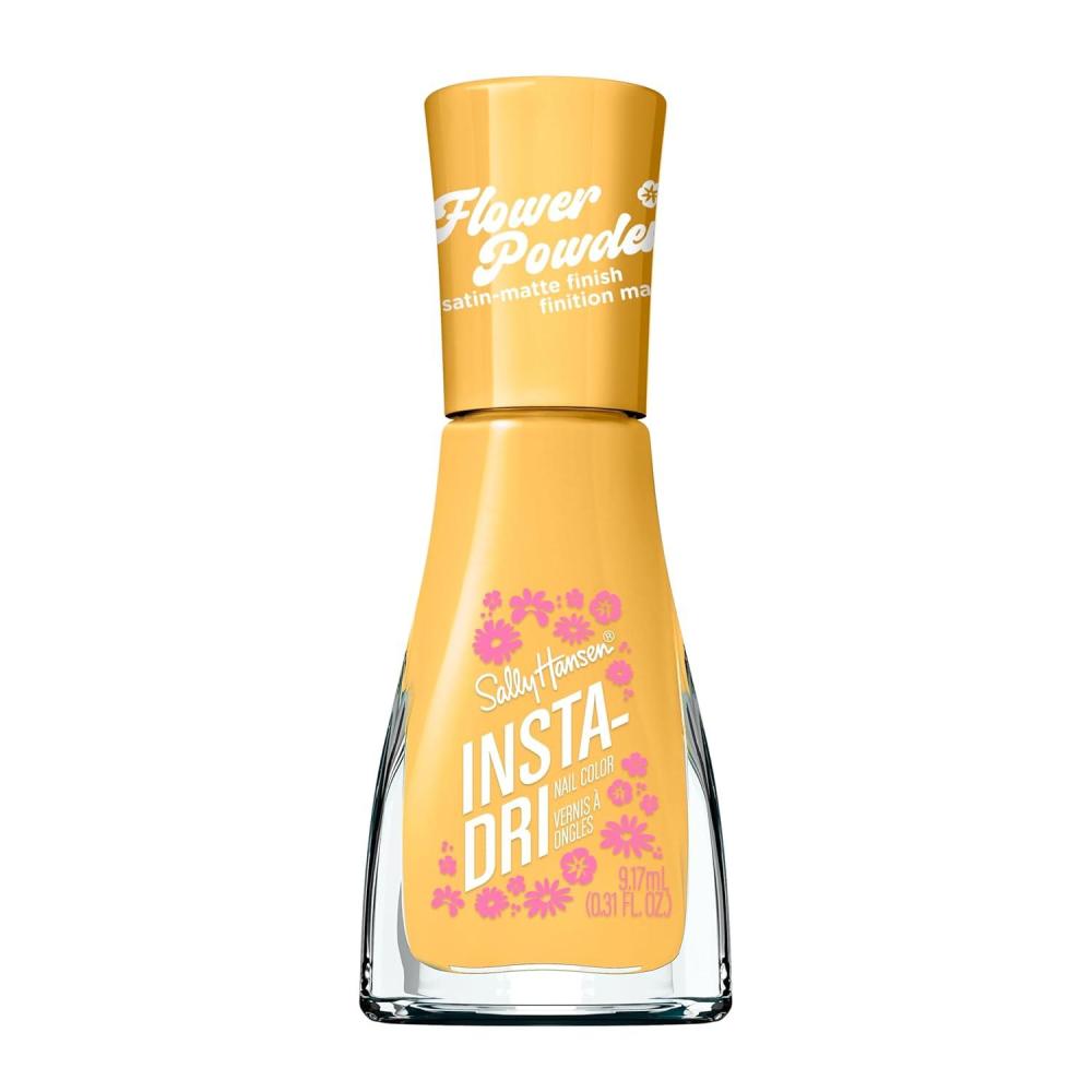 imageSally Hansen InstaDri Flower Powder On Your Marigold Nail Polish  Dries in 60 Seconds  One Coat  SatinMatte Finish