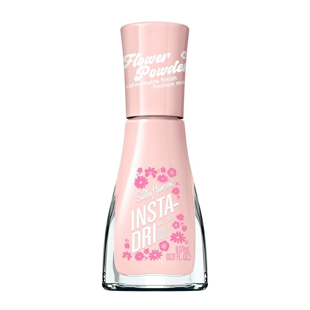 imageSally Hansen InstaDri Flower Powder Peony Pace Nail Polish  Dries in 60 Seconds  One Coat  SatinMatte Finish
