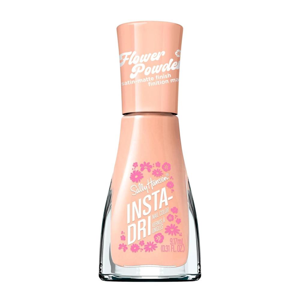 imageSally Hansen InstaDri Flower Powder Poppy Into Action Nail Polish Dries in 60 Seconds One Coat SatinMatte Finish
