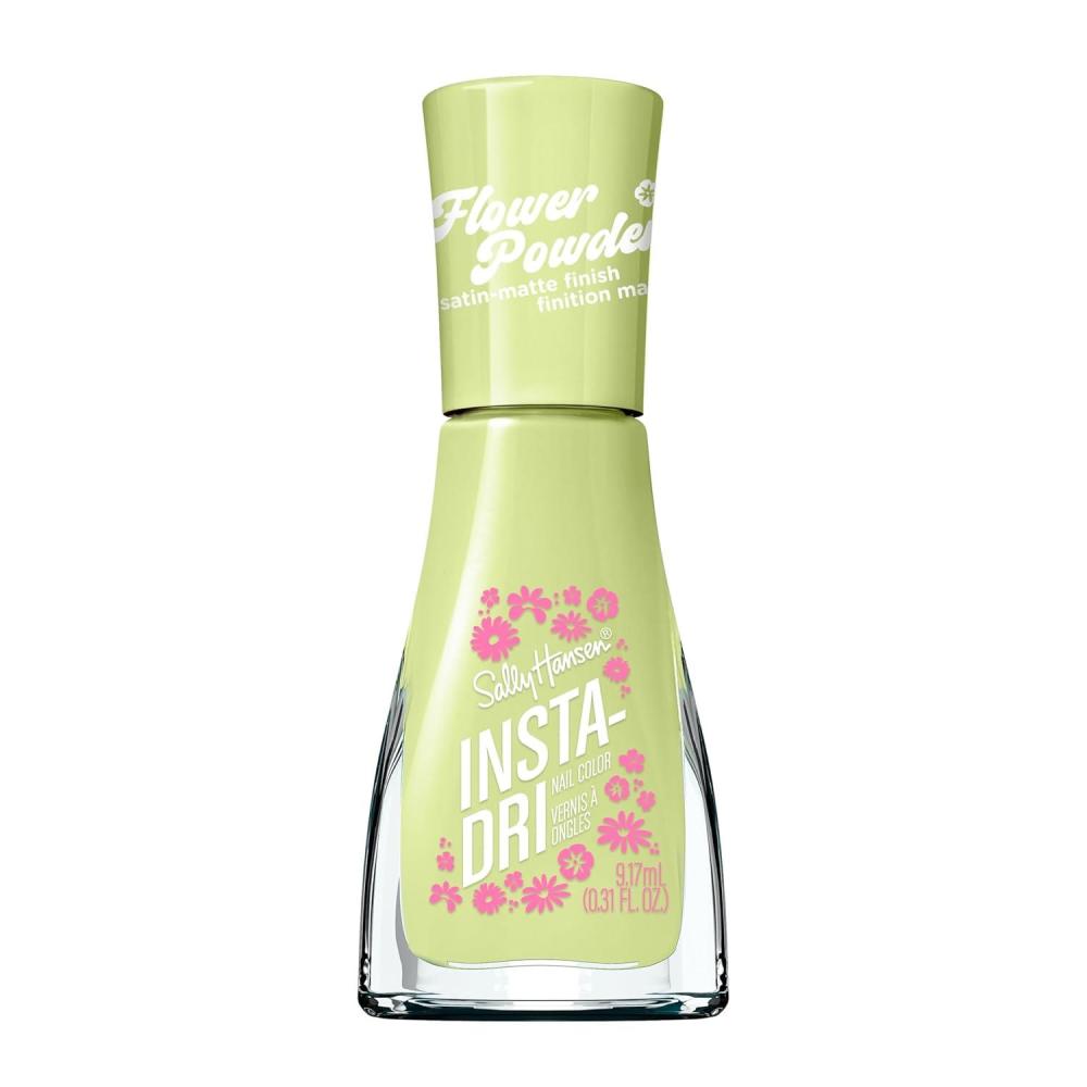 imageSally Hansen InstaDri Flower Powder Quickleaf Nail Polish  Dries in 60 Seconds  One Coat  SatinMatte Finish
