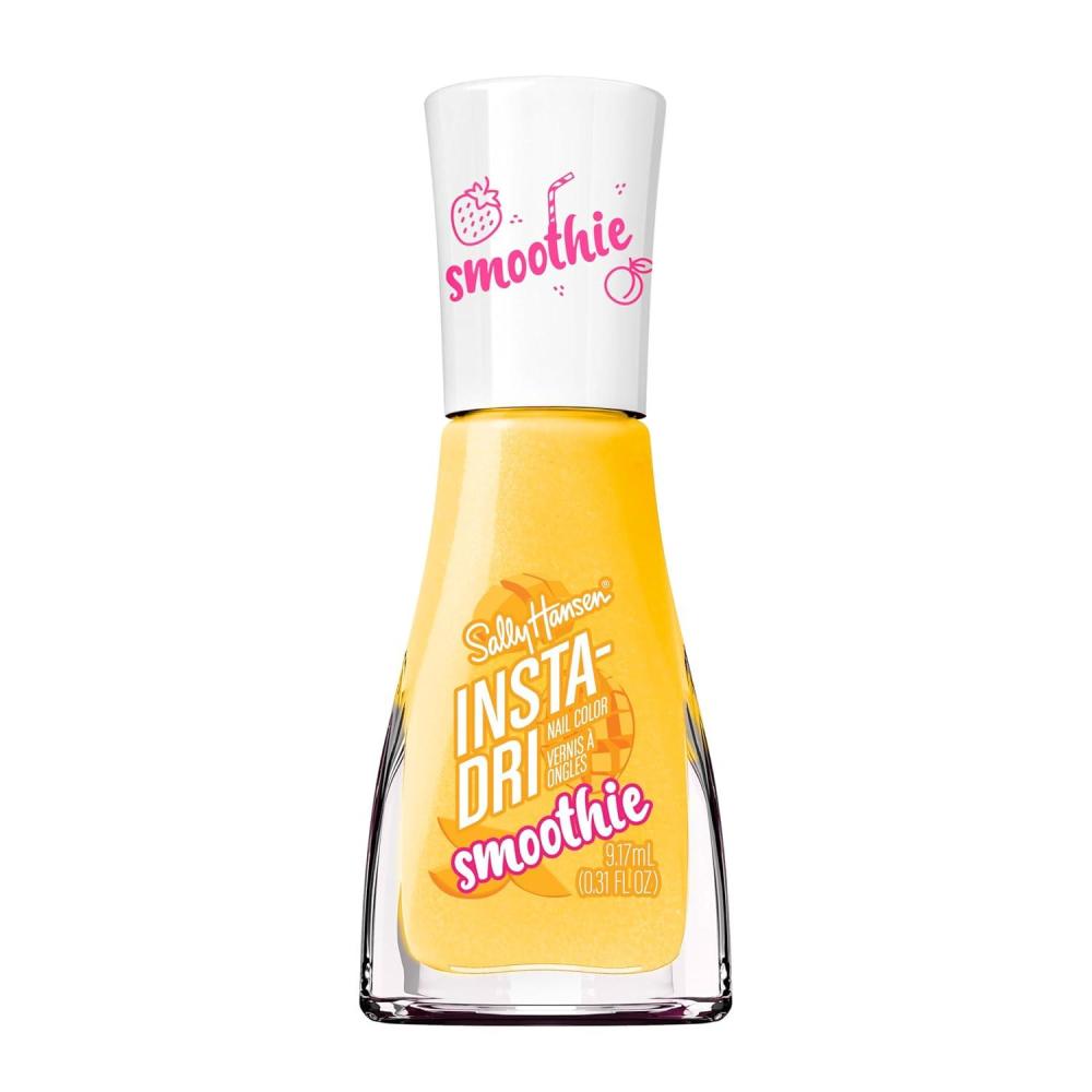 imageSally Hansen InstaDri the Smoothie Shop Collection Mangogo Nail Polish SatinMatte Finish QuickDry Nail Polish OneCoat Application 031oz