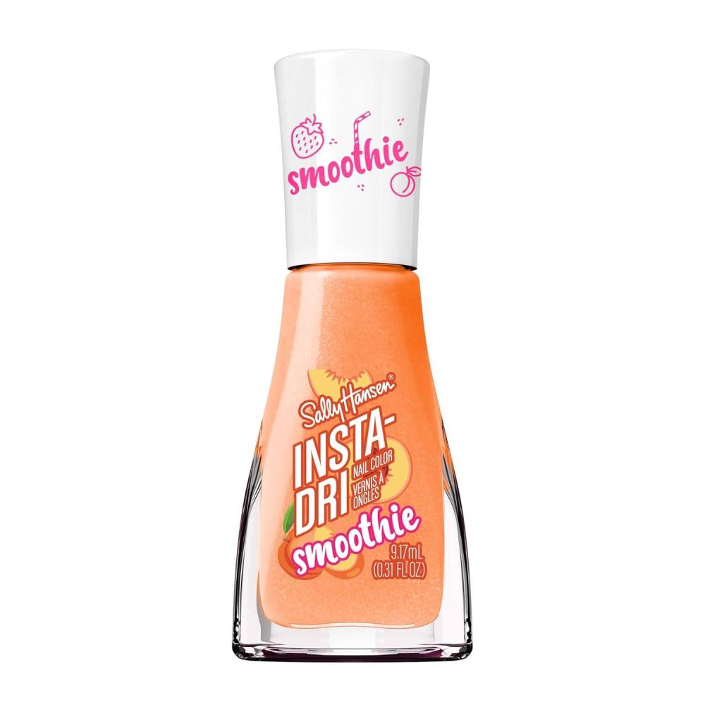 imageSally Hansen InstaDri the Smoothie Shop Collection Peach Melba Nail Polish SatinMatte Finish QuickDry Nail Polish OneCoat Application 031oz
