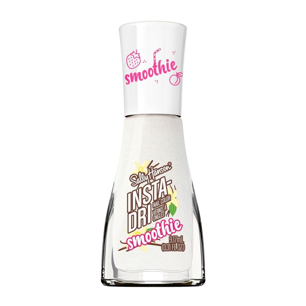 imageSally Hansen InstaDri the Smoothie Shop Collection Vanilla Bean Vibe Nail Polish SatinMatte Finish QuickDry Nail Polish OneCoat Application 031oz