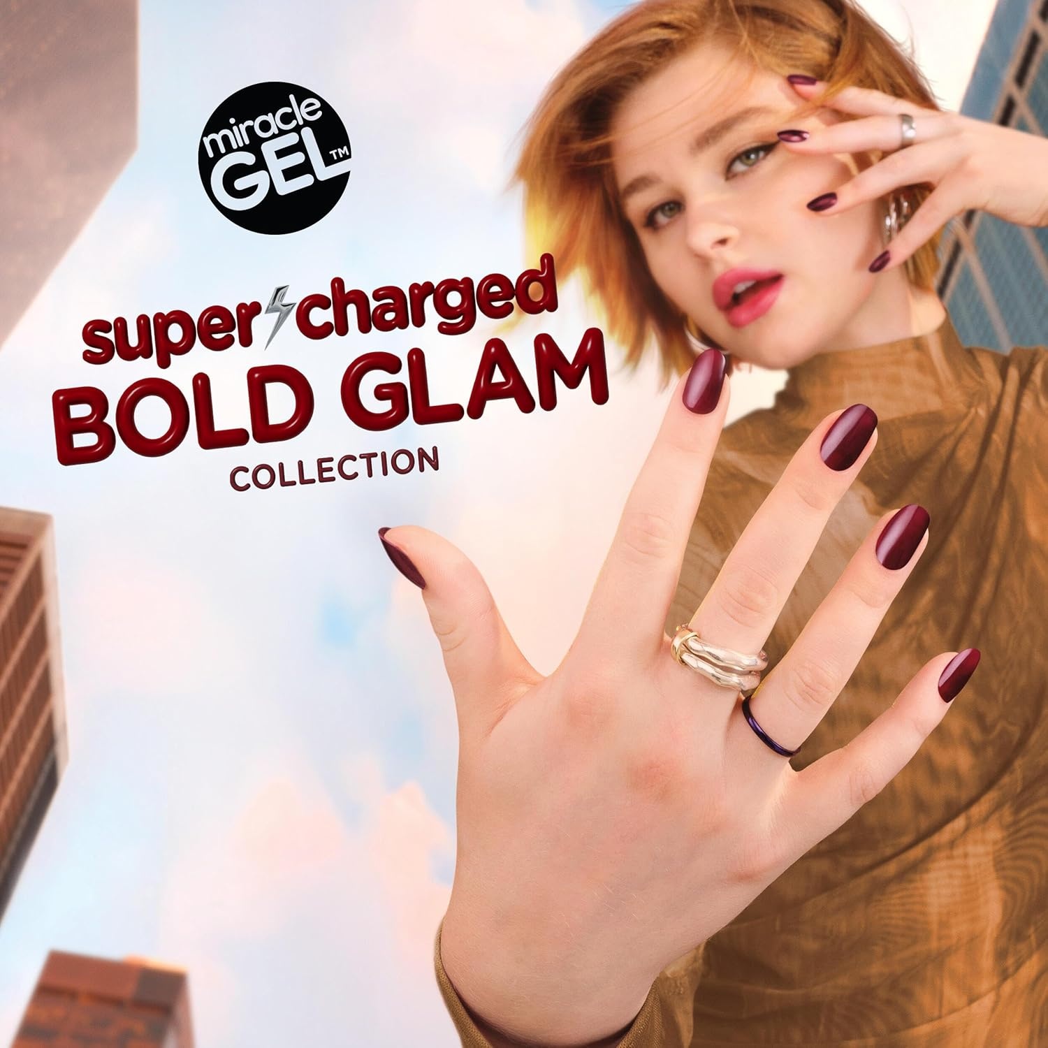 image:imageSally Hansen Miracle Gel Supercharged Glam Steel the Scene LongLasting Nail Polish With Beautiful Colors Shiny Manicure 052oz