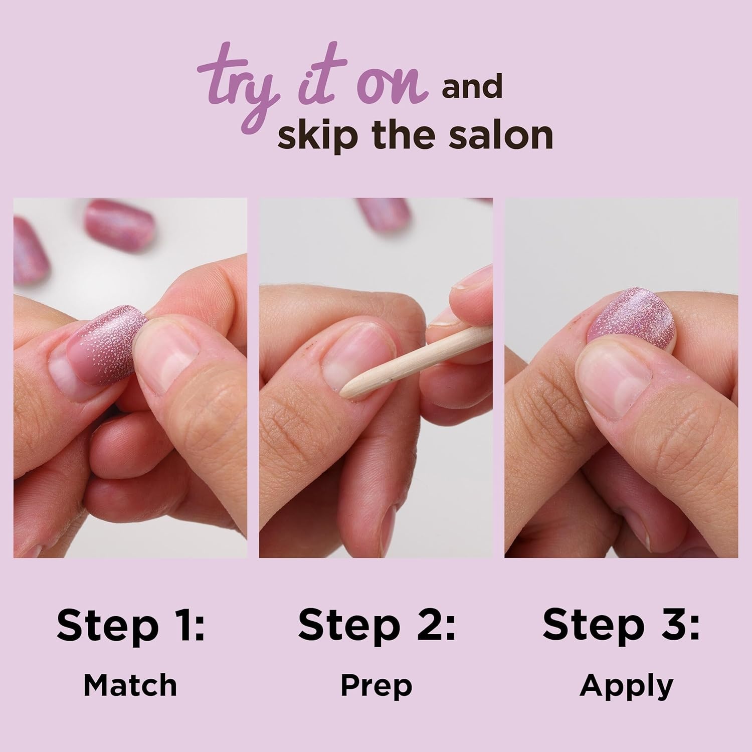 image:imageSally Hansen Perfect PressOns Twice as Nice Double Chill Fake Nails With Vitamin E amp B5 SalonQuality Manicure Easy to Apply